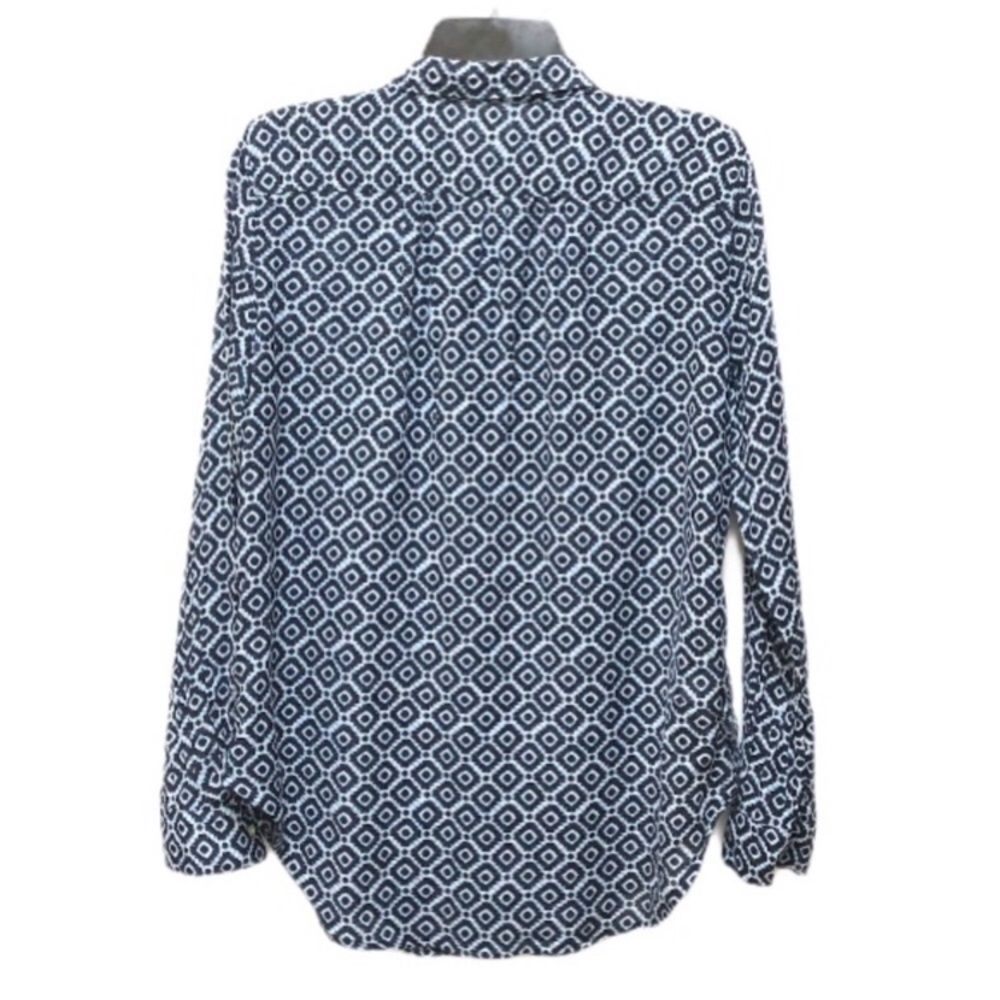 Ann Taylor LOFT Softened Button Down Sheer Shirt M - Picture 2 of 5